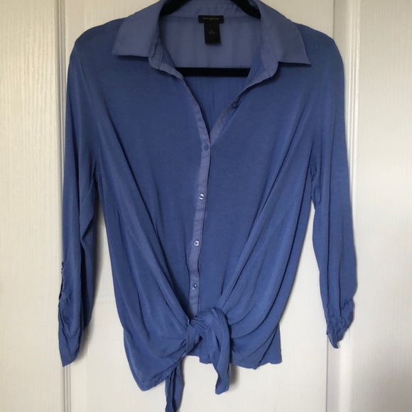 2 for $25 Ann Taylor: indigo Rayon top - Picture 1 of 3